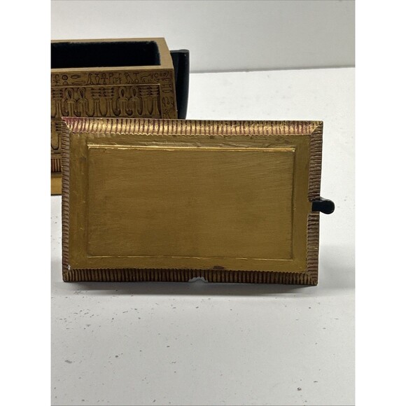 Egyptian God Anubis Trinket Box Figurine Decor Collectible Jewelry Holder - Picture 7 of 16